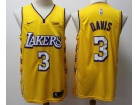 Nike Los Angeles Lakers #3 Anthony Davis 2019-20 Yellow City Jersey