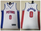 Nike Detroit Pistons #0 Andre Drummond White Jersey