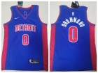 Nike Detroit Pistons #0 Andre Drummond Blue Jersey