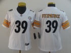 Woman Pittsburgh Steelers #39 Minkah Fitzpatrick White Vapor Limited Jersey