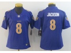 Youth Baltimore Ravens #8 Lamar Jackson Purple Color Rush Limited Jersey