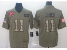 Atlanta Falcons #11 Julio Jones 2019 Olive Salute to Service Limited Jersey