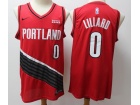 Nike Portland Trail Blazers #0 Damian Lillard Red 2019-20 City Jersey