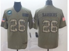 Philadelphia Eagles #26 Miles Sanders 2019 Olive Camo Salute to Service Limited Jersey