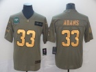 New York Jets #33 Jamal Adams 2019 Olive Golden Number Salute to Service Limited Jersey