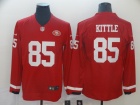 San Francisco 49ers #85 George Kittle Red Long Sleeves Vapor Limited Jersey