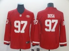 San Francisco 49ers #97 Nick Bosa Red Long Sleeves Vapor Limited Jersey