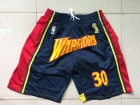 Golden State Warriors Navy Blue with Gold Throwback Short