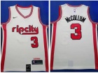 Nike Portland Trail Blazers #3 CJ McCollum Cream 2019-20 City Jersey