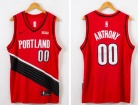 Nike Portland Trail Blazers #00 Carmelo Anthony Red 2019-20 City Jersey