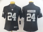 Womens Oakland Raiders #24 Charles Woodson Black Vapor Limited Jerseys