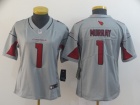 Woman Arizona Cardinals #1 Kyler Murray Gray Vapor Untouchable Limited Jersey