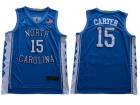 2019 North Carolina Tar Heels #15 Vince Carter Blue Jersey