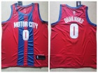 Nike Detroit Pistons #0 Andre Drummond Red 2019-20 City Jersey