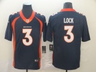 Denver Broncos #3 Drew Lock Blue Vapor Untouchable Limited Jersey