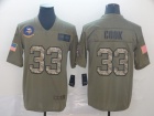 Minnesota Vikings #33 Dalvin Cook  2019 Olive Camo Number Salute to Service Limited Jersey