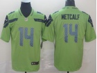 Seattle Seahawks #14 DK Metcalf Green Color Rush Limited Football Jersey