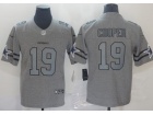 Dallas Cowboys #19 Amari Cooper Gray Team Logos Limited Jersey