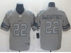 Carolina Panthers #22 Christian Mccaffrey Gray Team Logos Limited Jersey