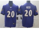 Baltimore Ravens #20 Ed Reed Purple Vapor Limited Jersey