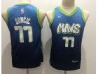 Youth Nike Dallas Mavericks #77 Luka Doncic 2019-20 Blue City Jersey