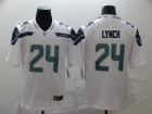 Seattle Seahawks #24 Marshawn Lynch White Vapor Untouchable Limited Jersey