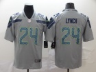 Seattle Seahawks #24 Marshawn Lynch Gray Vapor Untouchable Limited Jersey