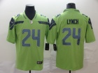 Seattle Seahawks #24 Marshawn Lynch Green Vapor Untouchable Limited Jersey