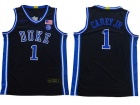 Duke Blue Devils #1 Vernon Carey Jr Black Jersey