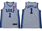 Duke Blue Devils #1 Vernon Carey Jr White Jersey