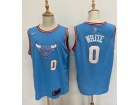 Chicago Bulls #0 Coby White Blue 2019-20 City Jersey