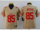 Youth San Francisco 49ers #85 George Kittle Yellow Inverted Legend Limited Jersey