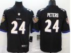 Baltimore Ravens #24 Marcus Peters Black Vapor Limited Jersey