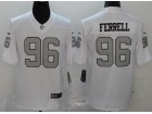 Oakland Raiders #96 Clelin Ferrell White Color Rush Limited Jersey