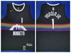 Nike Denver Nuggets #1 Michael Porter Jr.2019-20 Black City Jersey