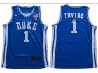 Duke Blue Devils #1 Kyrie Irving Blue Jersey