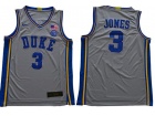 Duke Blue Devils #3 Tre Jones Grey Jersey