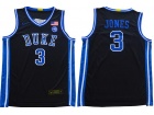 Duke Blue Devils #3 Tre Jones Black Jersey