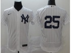 Nike New York Yankees #25 Gleyber Torres White Flexbase Jersey