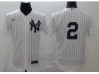 Nike New York Yankees #2 Derek Jeter White Flexbase Jersey