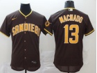 Nike San Diego Padres #13 Manny Machado Brown Flexbase Jersey