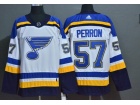 Adidas St.Louis Blues #57 David Perron White Hockey Jersey