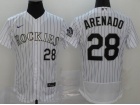 Nike Colorado Rockies #28 Nolan Arenado White Flexbase Jersey