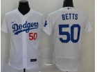 Nike Los Angeles Dodgers #50 Mookie Betts White Flexbase Jersey