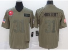 San Francisco 49ers #31 Raheem Mostert 2019 Olive Camo Salute to Service Limited Jersey