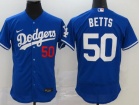 Nike Los Angeles Dodgers #50 Mookie Betts Blue Flexbase Jersey