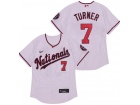 Nike Washington Nationals #7 Trea Turner White Flexbase Jersey