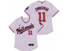 Nike Washington Nationals #11 Ryan Zimmerman White Flexbase Jersey