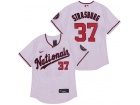 Nike Washington Nationals #37 Stephen Strasburg White Flexbase Jersey