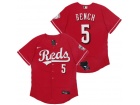 Nike Cincinnati Reds #5 Johnny Bench Red Flexbase Jersey